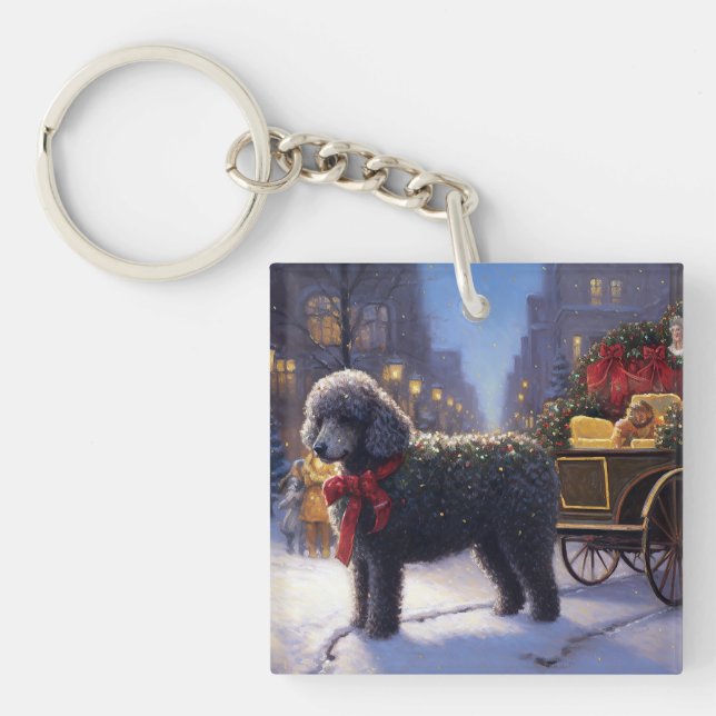 Porte-clefs Saison des fêtes de Noël des canicules (Devant)