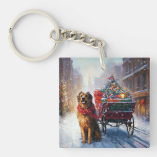 Porte-clefs Saison festive de Noël de Setter en Irlande