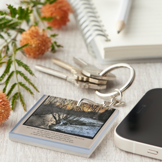 Porte-clefs Saisons de notre vie Inspirationnelle (Devant Droit)