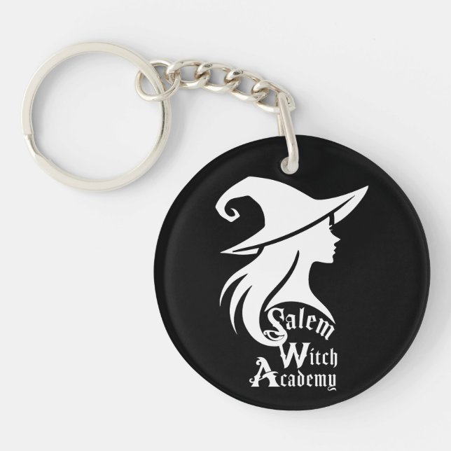 Porte-clefs Salem Witch Academy Halloween Wiccan sorcières (Devant)