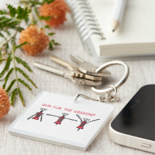 Porte-clefs Salle de sport pour le week-end
