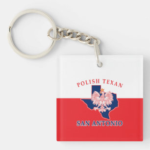 Porte-clefs San Antonio Polonais Texan