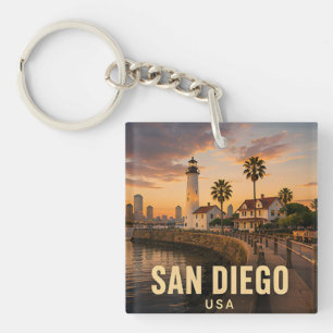 Porte-clefs San Diego Californie États-Unis Quartiers côtiers