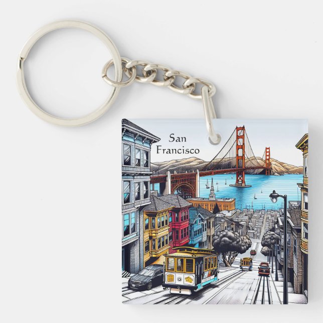 Porte-clefs San Francisco, Californie (Devant)