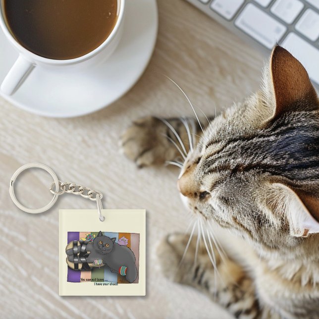 Porte-clefs Sandales de chats à air court britanniques drôle m (Créateur téléchargé)