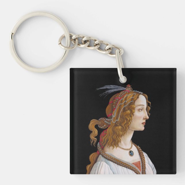 Porte-clefs Sandro Botticelli - Portrait de Simonetta Vespucci (Devant)