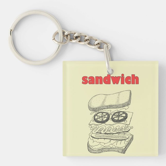 Porte-clefs Sandwich (Devant)