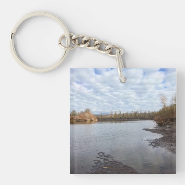 Porte-clefs Sandy River, Troutdale, Oregon Poster Magnet (Devant)