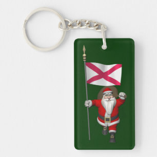Porte-clefs Santa Claus Avec L'Ensigne D'Irlande Du Nord