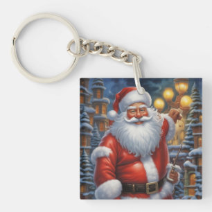 Porte-clefs Santa Clause Joyeux Noël Bonne année