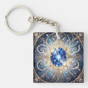 Porte-clefs Saphir – la pierre de la vérité et de la sagesse