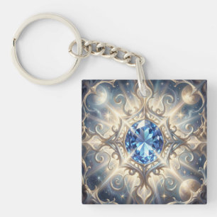Porte-clefs Saphir – La pierre de la vérité et de la sagesse