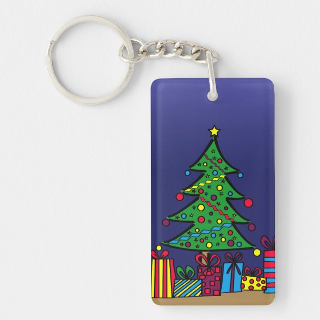 Porte-clefs sapin de Noël (Devant)