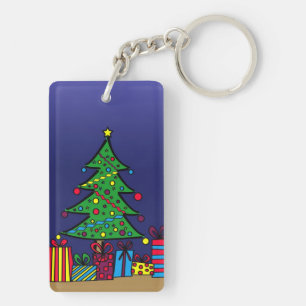 Porte-clefs sapin de Noël