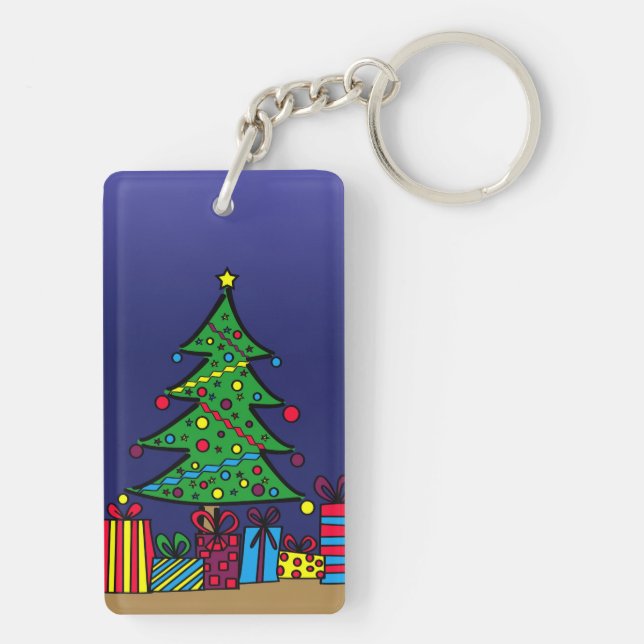 Porte-clefs sapin de Noël (Dos)