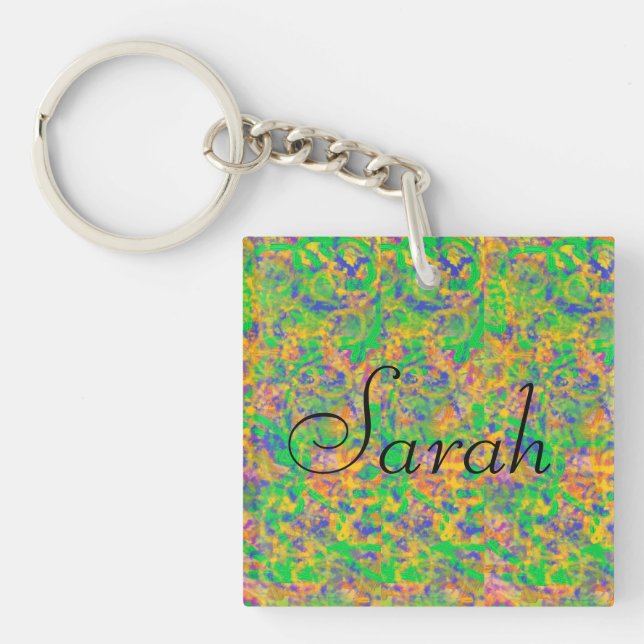 Porte-clefs Sarah d'abrégé sur noir orphelin doux (Devant)