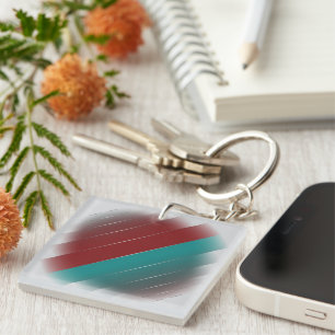 Porte-clefs Sarcelle sur gris Bourgogne