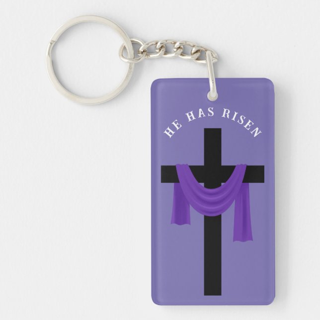 Porte-clefs Sash violet sur Porte - clé croisé (Devant)