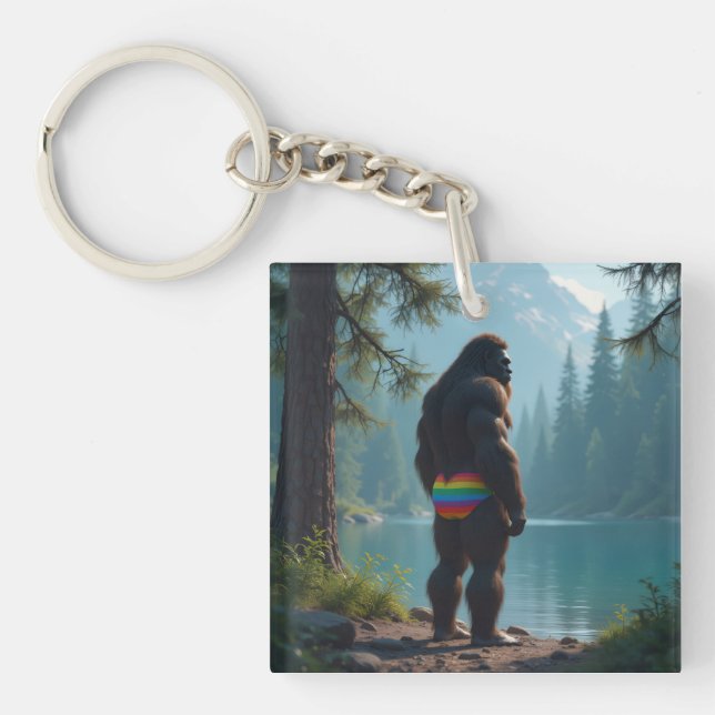 Porte-clefs Sasquatch en fleurs (Devant)