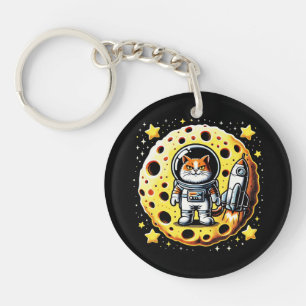 Porte-clefs Sassy Space Cat - Un astronaute sur une quête de l
