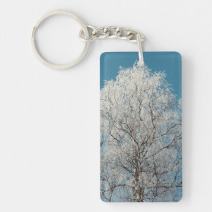 Porte-clefs Saule blanc contre ciel bleu sans nuages