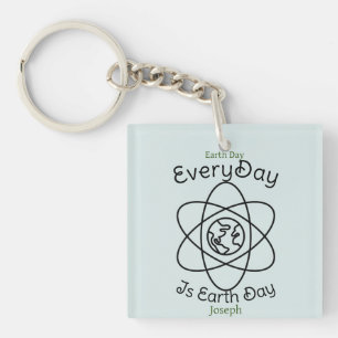 Porte-clefs sauver notre planète, chaque jour est jour des ter