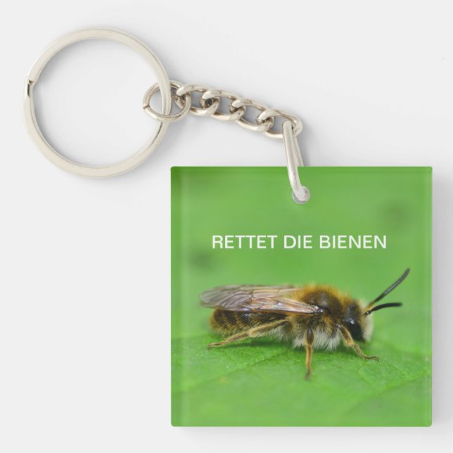 Porte-clefs Sauvez les abeilles (Devant)