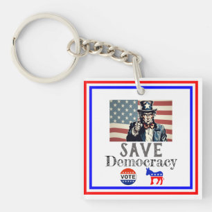Porte-clefs Save Democracy Porte - clé