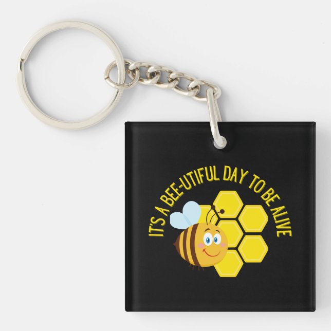 Porte-clefs Save the Bees BEE Slogan Quotes Awareness Toxits (Devant)