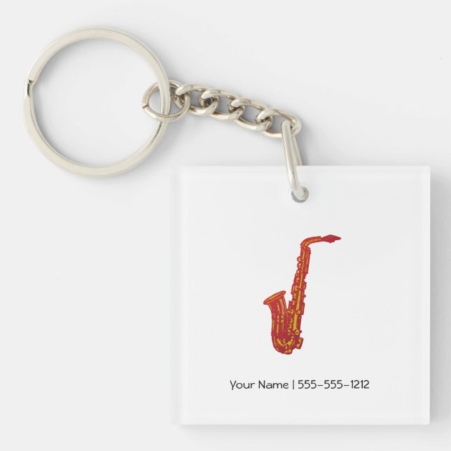 Porte-clefs Saxophone (Devant)