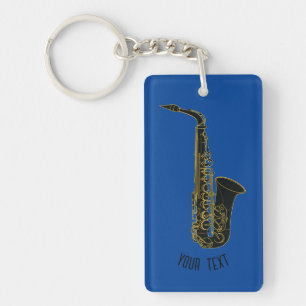 Porte-clefs Saxophone - Personnalisable