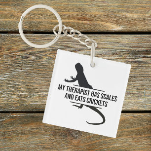 Porte-clefs Scaly Therapist Funny Beardie Cadeau