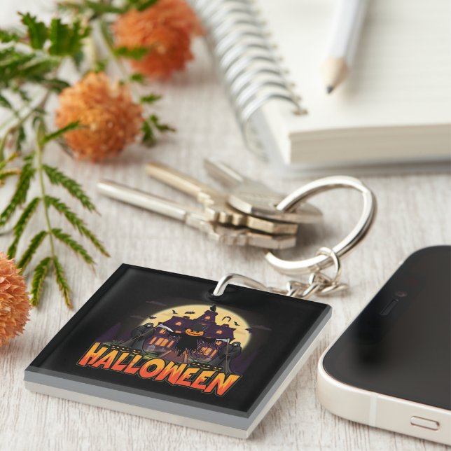 Porte-clefs Scary House (Devant Droit)