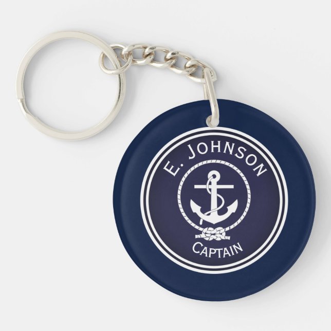 Porte-clefs Sceau nautique Ancre (Devant)