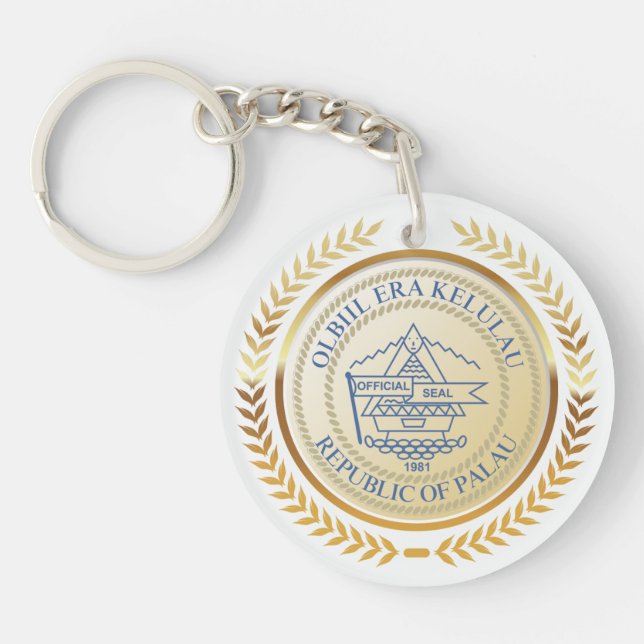Porte-clefs Sceau officiel Palau (Devant)