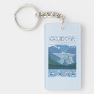 Porte-clefs Scène de glacier - Cordova, Alaska