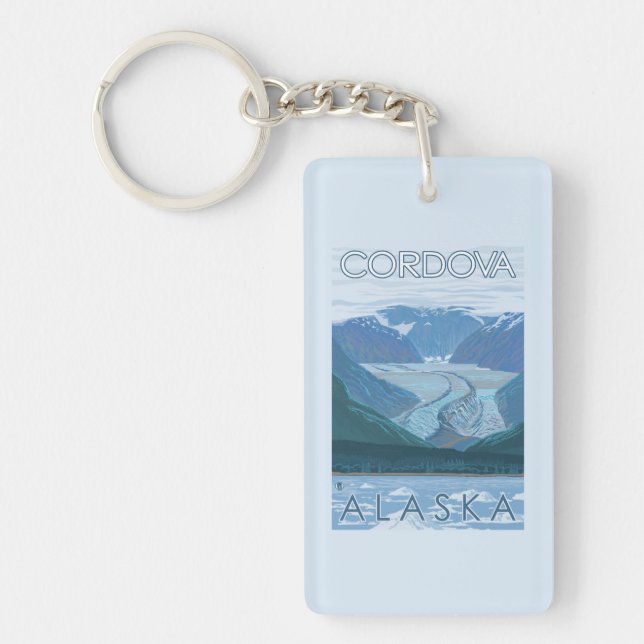 Porte-clefs Scène de glacier - Cordova, Alaska (Devant)