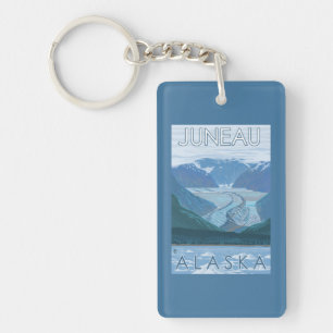 Porte-clefs Scène de glacier - Juneau, Alaska