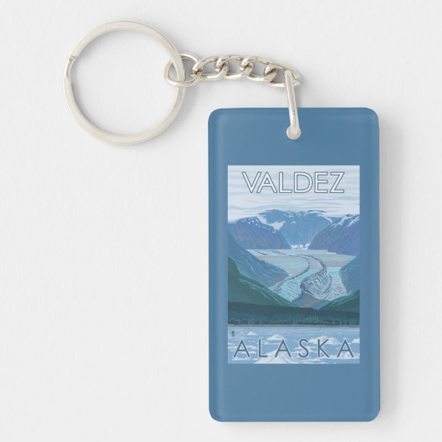 Porte-clefs Scène de glacier - Valdez, Alaska (Devant)