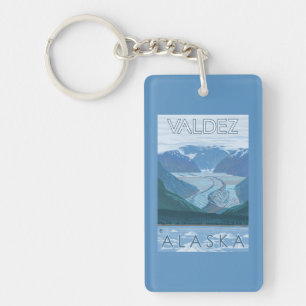 Porte-clefs Scène de glacier - Valdez, Alaska