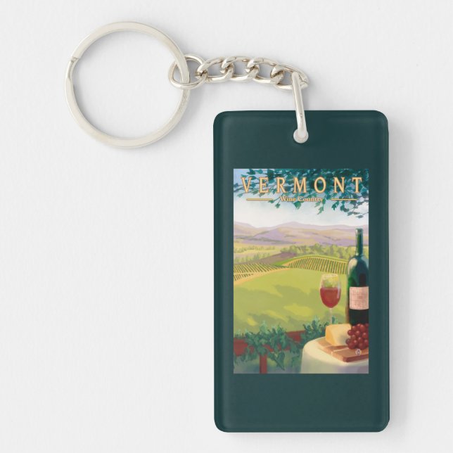 Porte-clefs Scène de pays de VermontWine (Devant)