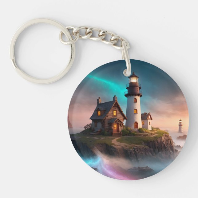 Porte-clefs Scène de phare magique (Devant)