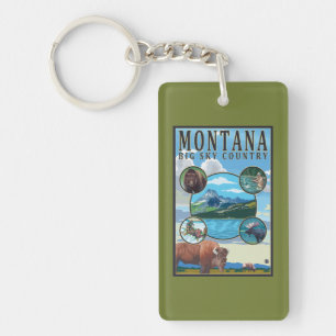 Porte-clefs Scènes d'état du Montana