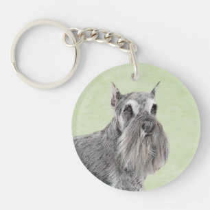 Porte-clefs Schnauzer (Giant, Standard) Peinture - Chien Art
