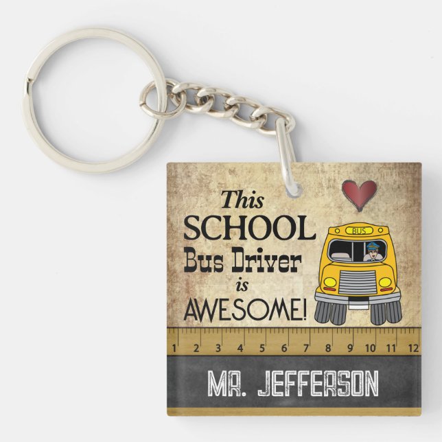Porte-clefs School Bus Driver   (Devant)