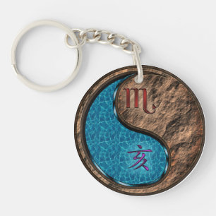 Porte-clefs Scorpio & Earth Boar