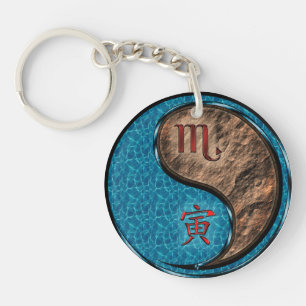 Porte-clefs Scorpio & Earth Tiger