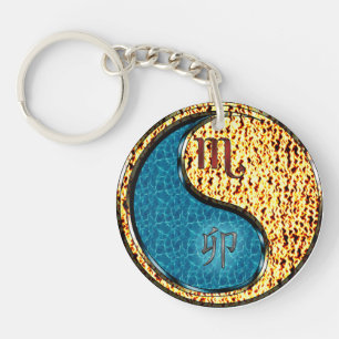 Porte-clefs Scorpio et Rabbit de feu