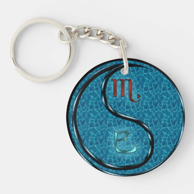 Porte-clefs Scorpio et serpent d'eau (Devant)