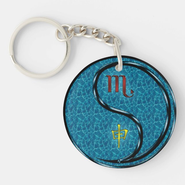 Porte-clefs Scorpio et singe de l'eau (Devant)